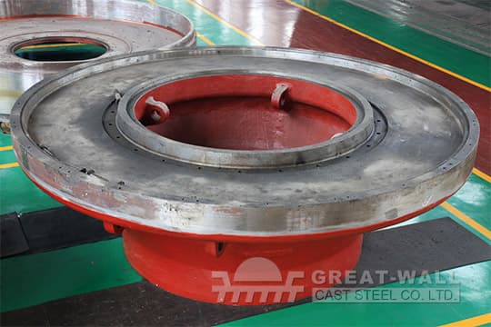 grinding table of vertical mill